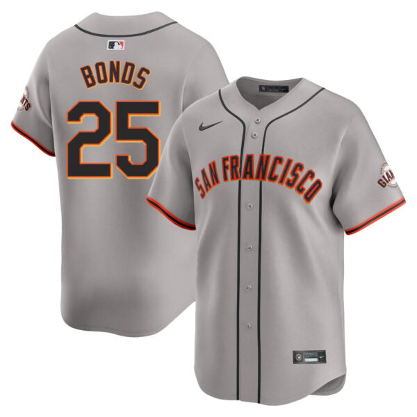 Barry Bonds San Francisco Giants Road Limited Jersey - Gray product image 1