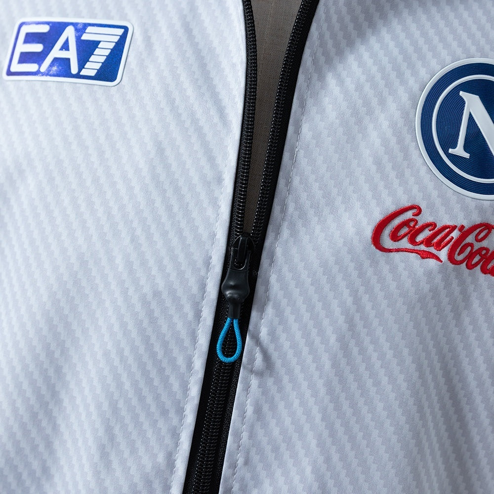 Napoli Windbreaker 2025/26 White Football Jacket product image 5