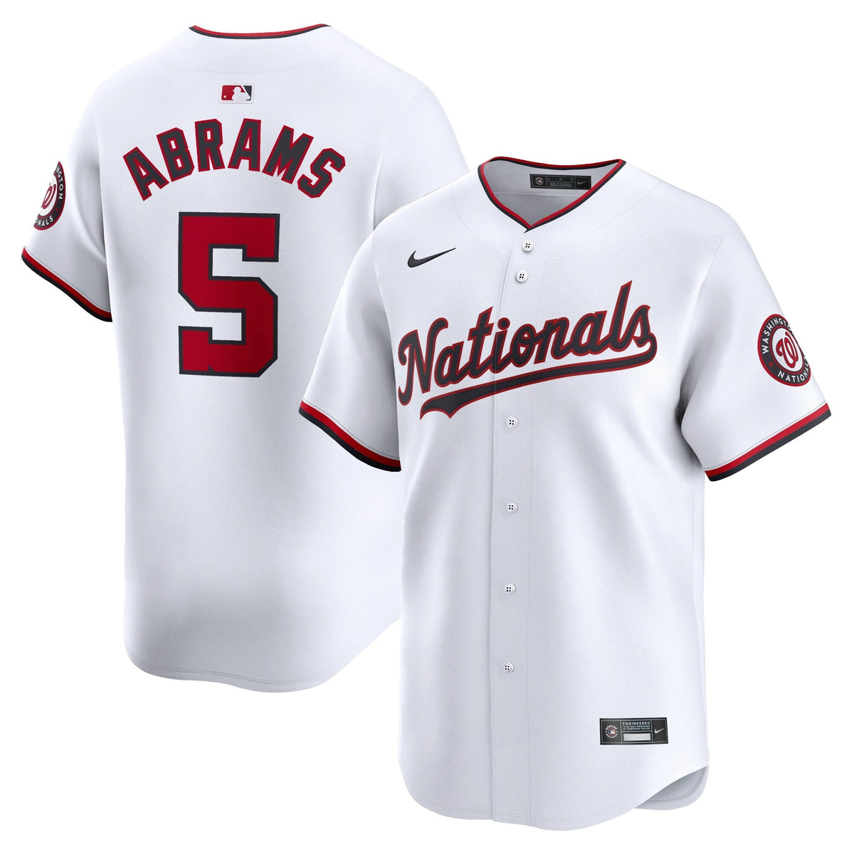 CJ Abrams Washington Nationals Home Jersey - White product image 1
