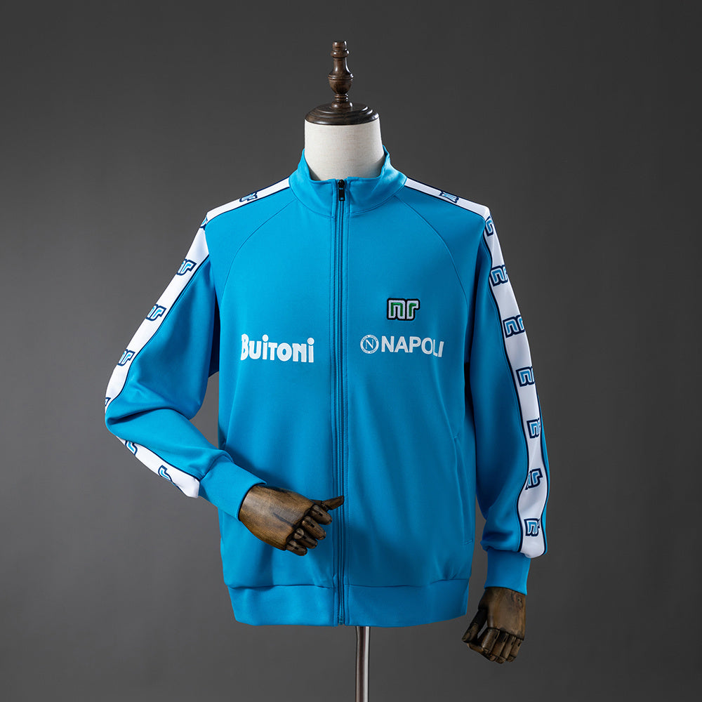 Napoli Windbreaker 1987-1988 Blue Football Soccer Jacket product image 1