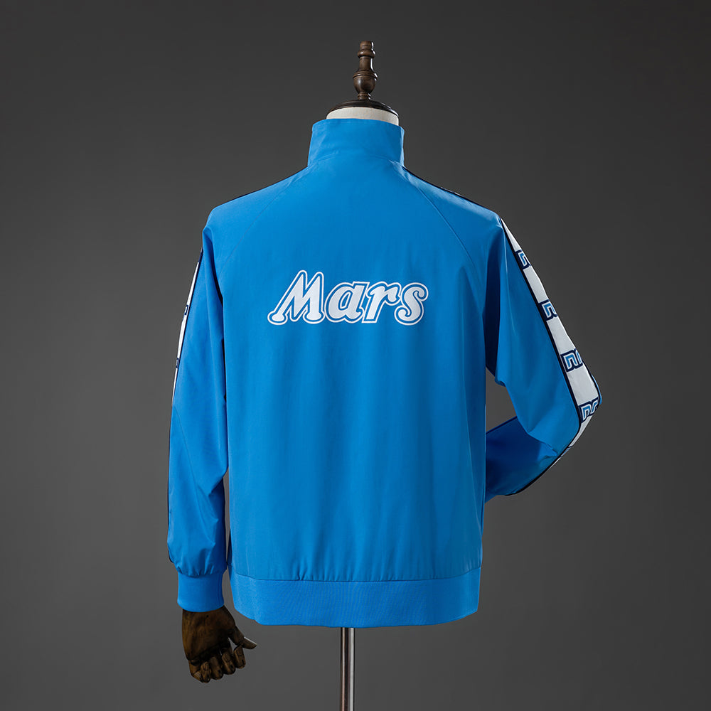 Napoli Windbreaker 1988-1989 Blue Football Soccer Jacket product image 2