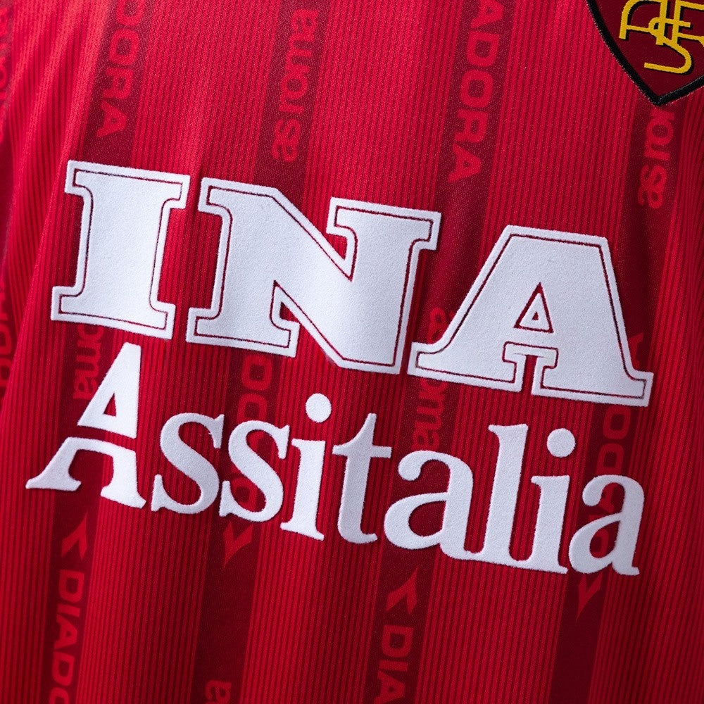 Rome Jersey 1999-00 Home Retro Football Kit Long Sleeves product image 6