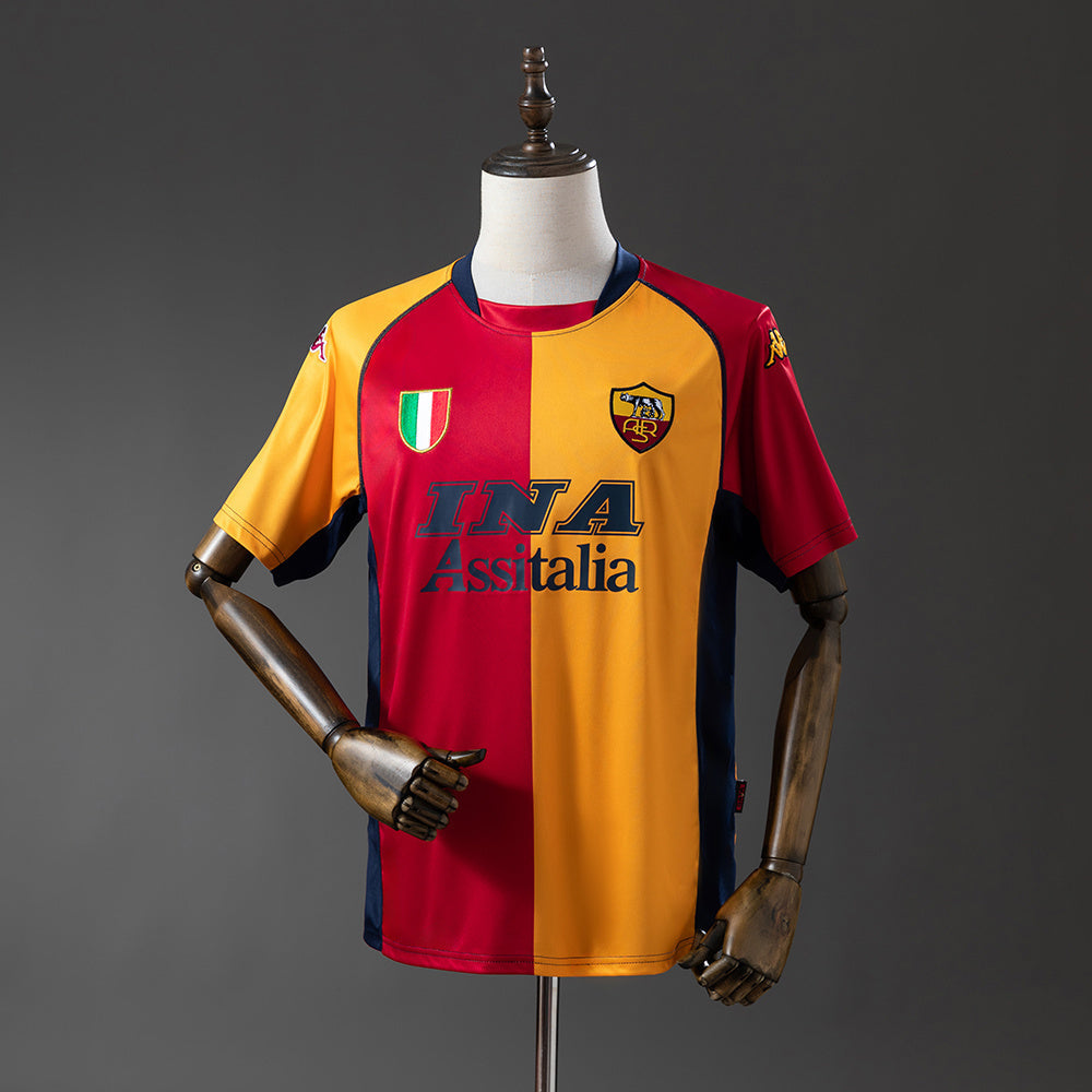 Rome Jersey 2001-02 Home Retro Football Kit product image 1
