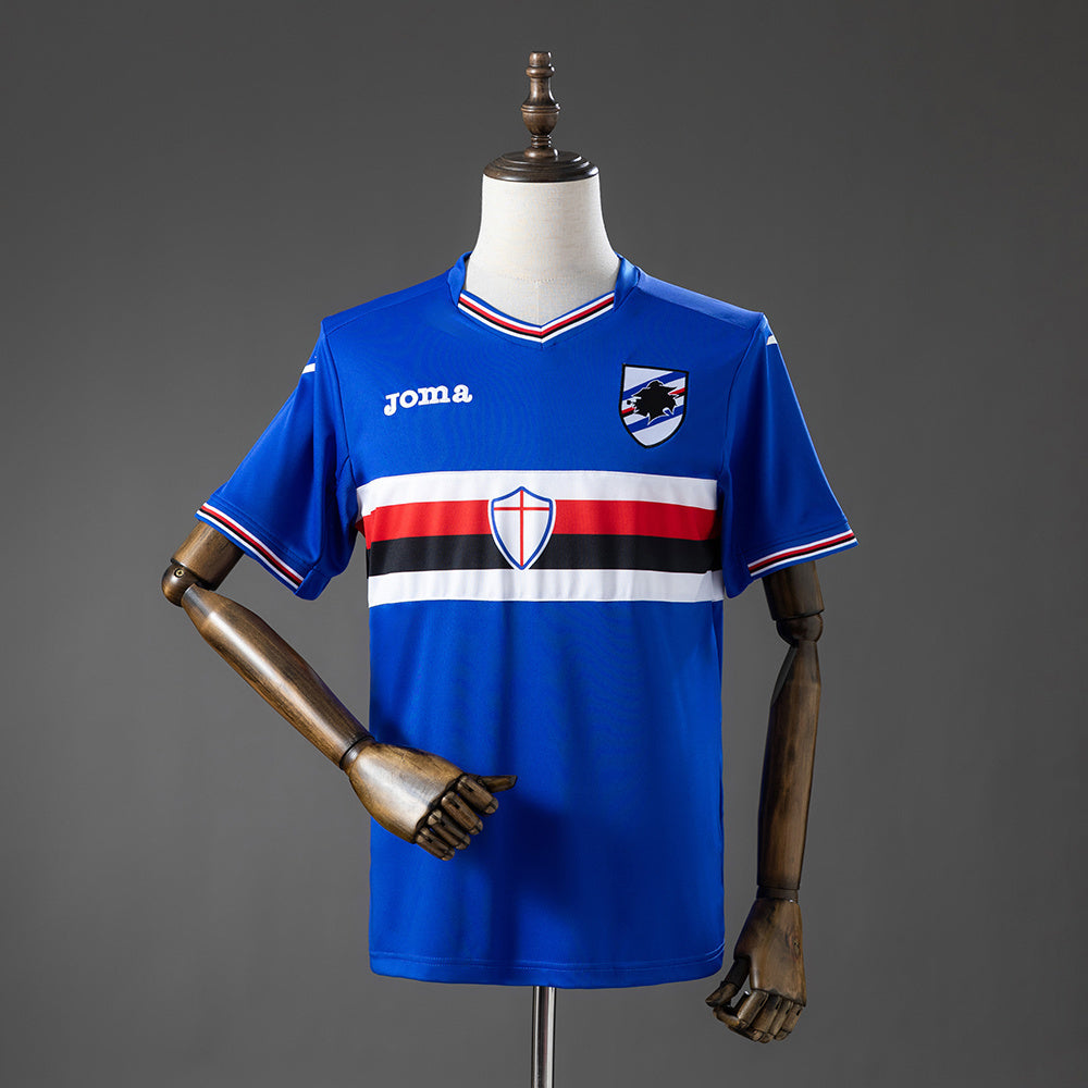 Sampdoria Home Jersey 2016-2017 Retro Football Kit Soccer