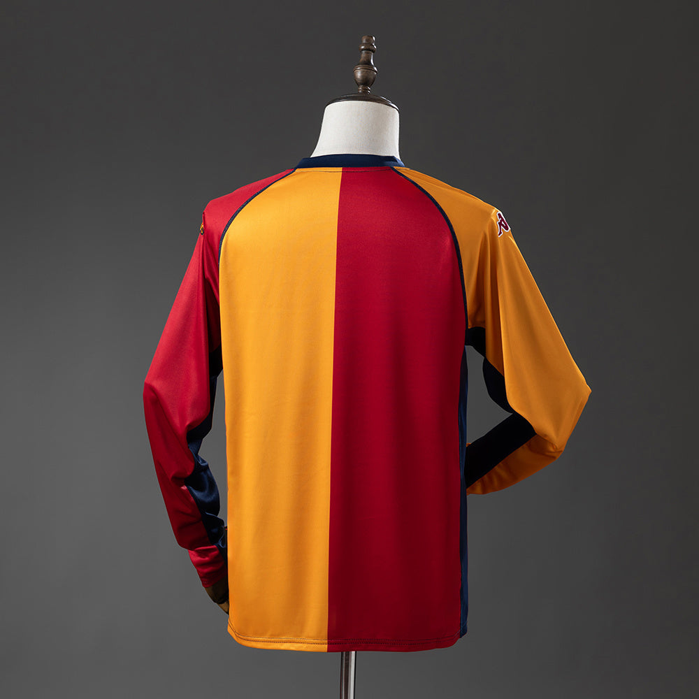 Rome Jersey 2001-02 Home Retro Football Kit Long Sleeves product image 2