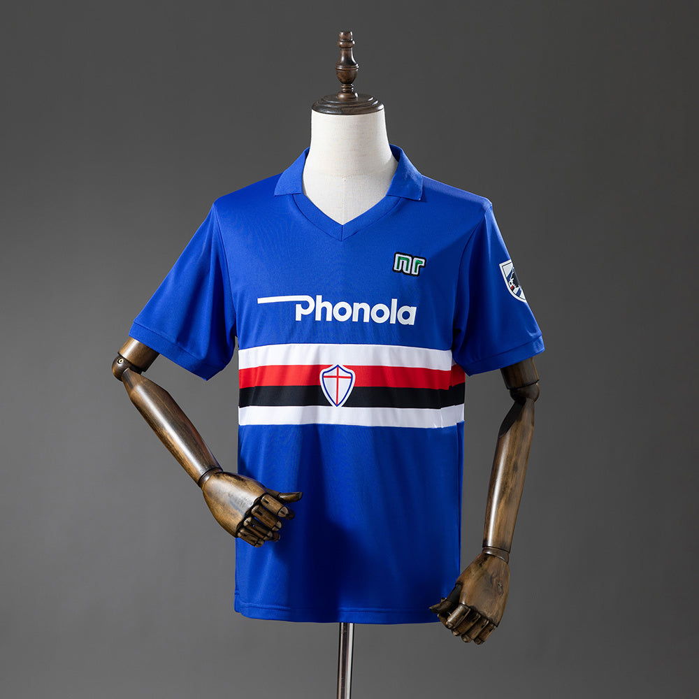 Sampdoria Jersey 1984-88 Home Retro Football Kit product image 1