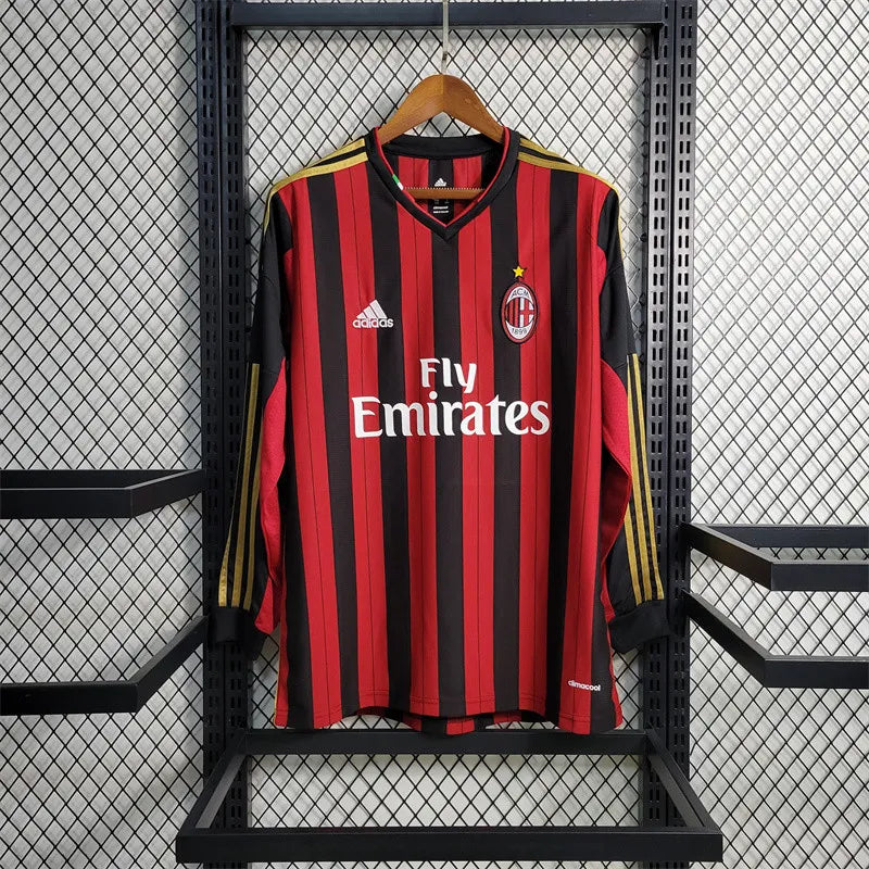 AC Milan Jersey Home Kit 2013 2014 Retro Long Sleeves product image 1