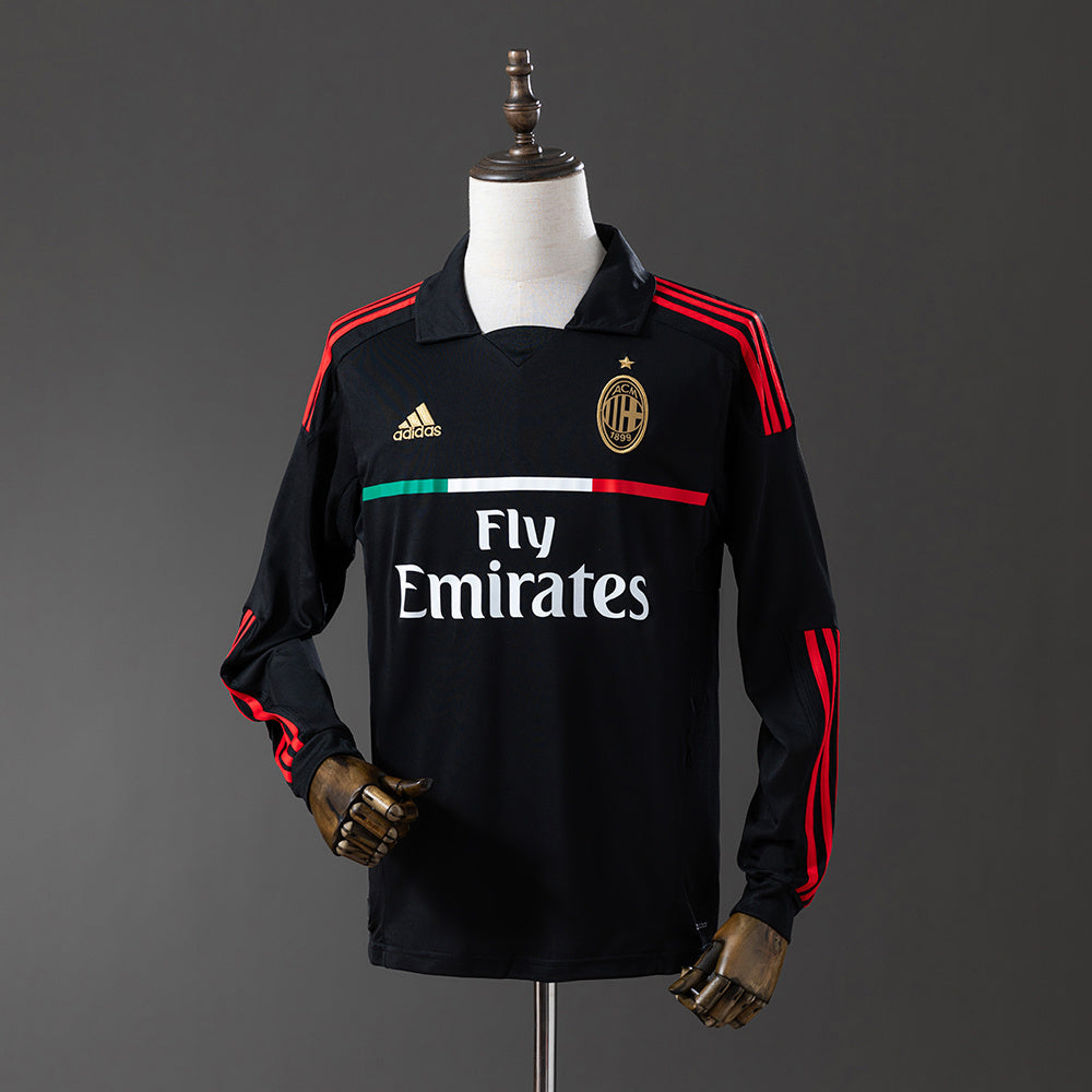 AC Milan Jersey 2011-12 Away Retro Football Kit Long Sleeves product image 1