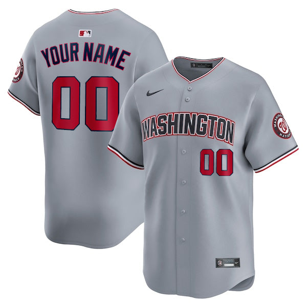 Custom Washington Nationals Road Jersey - Gray product image 1