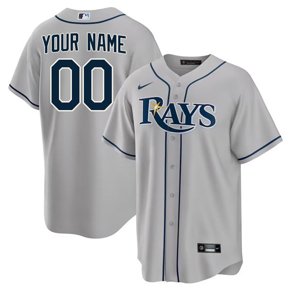 Custom Tampa Bay Rays Devil Jersey - Gray