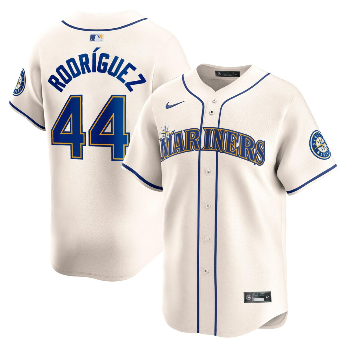 Julio Rodriguez Seattle Mariners Alternate Jersey – Cream product image 1