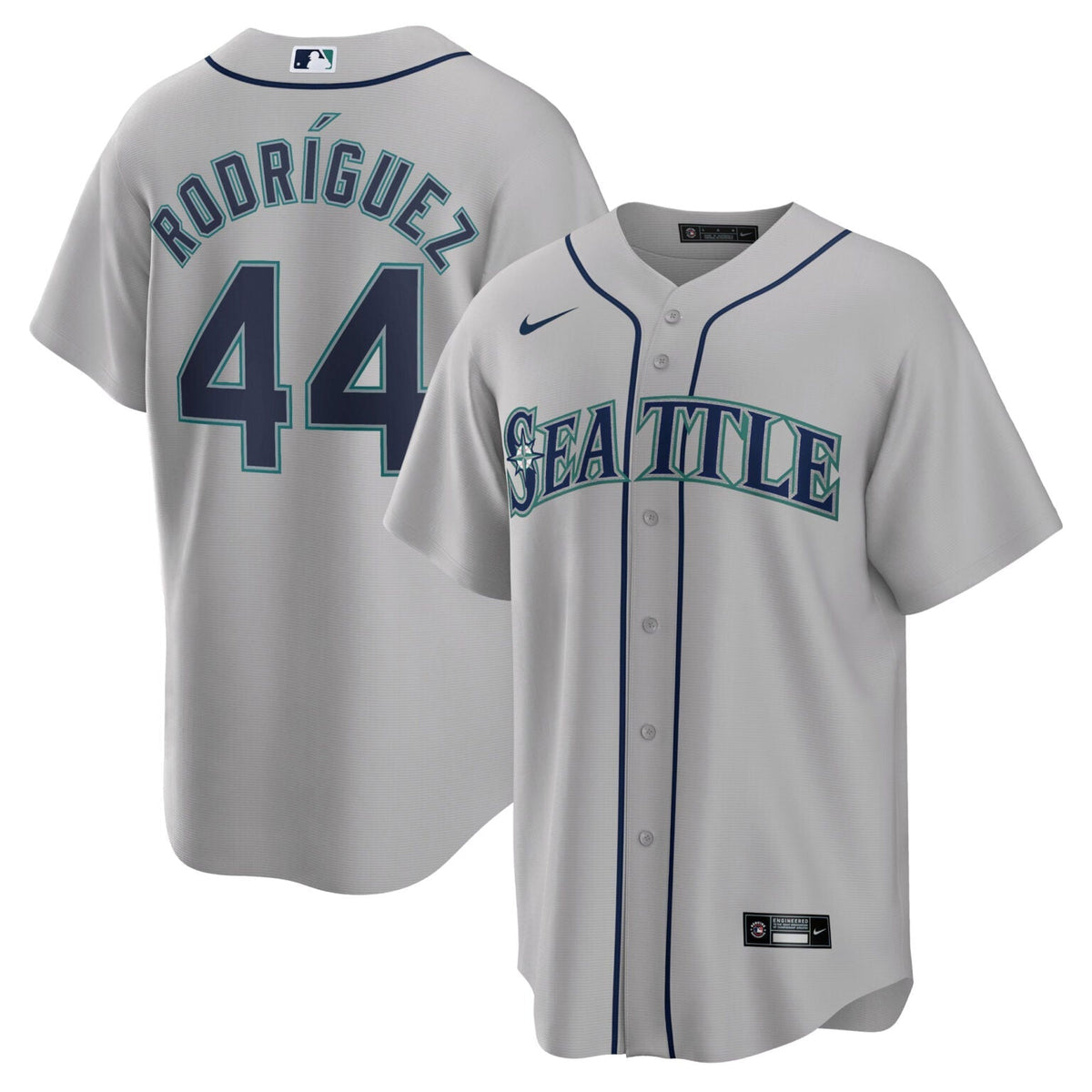 Julio Rodriguez Seattle Mariners Road Jersey – Grey product image 1