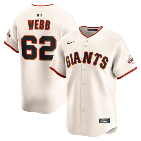 Logan Webb San Francisco Giants Home Limited Jersey - Cream product image 1