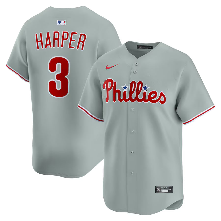 Bryce Harper Philadelphia Phillies Road Jersey - Gray product image 1