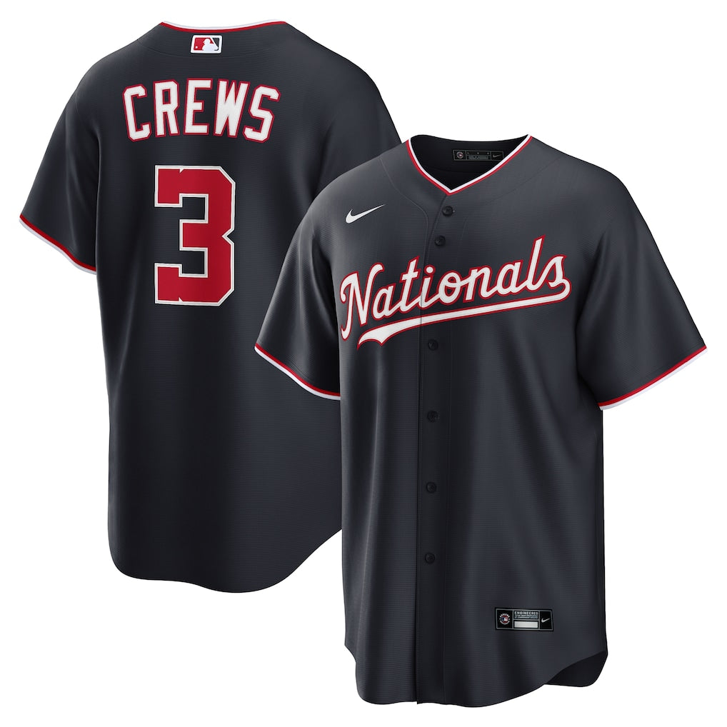 Dylan Crews Washington Nationals Alternate Jersey - Navy product image 1
