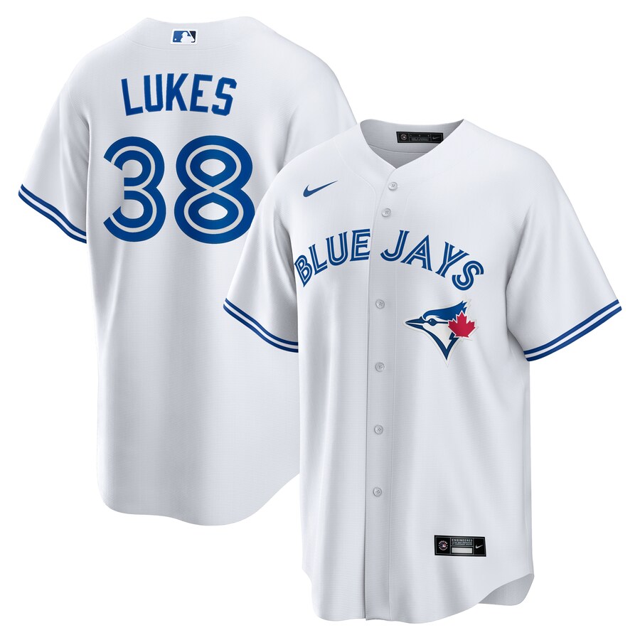Nathan Lukes Toronto Blue Jays Home Jersey - White product image 1
