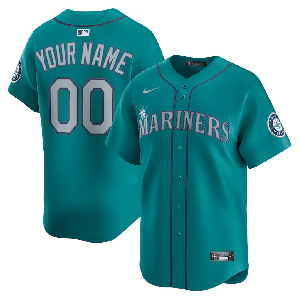 Custom Seattle Mariners Alternate Jersey - Teal product image 1