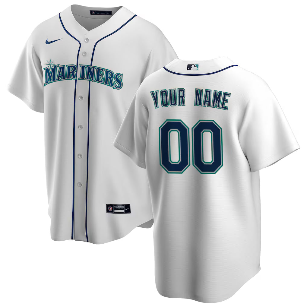 Custom Seattle Mariners Home Jersey - White product image 1