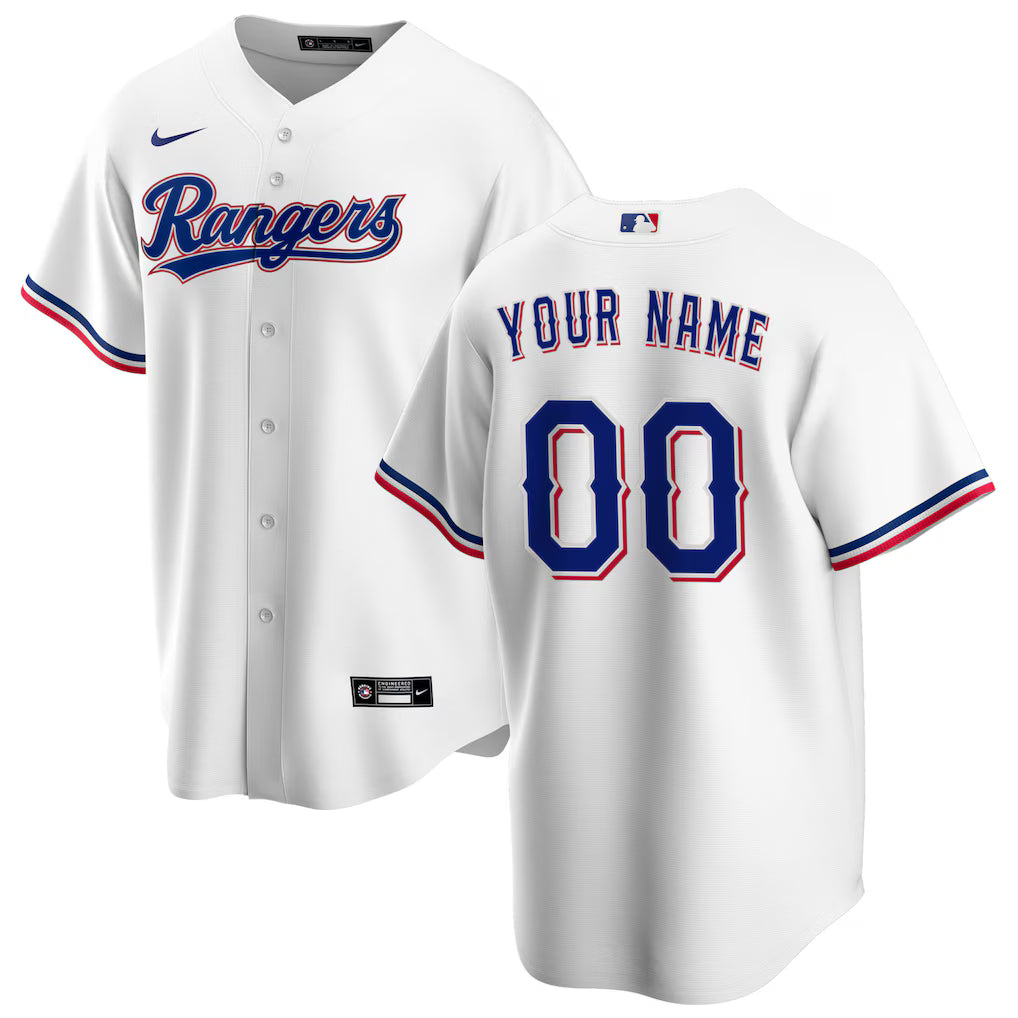 Custom Texas Rangers Home Jersey - White product image 1