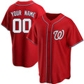 Custom Washington Nationals Alternate Jersey - Red product image 1