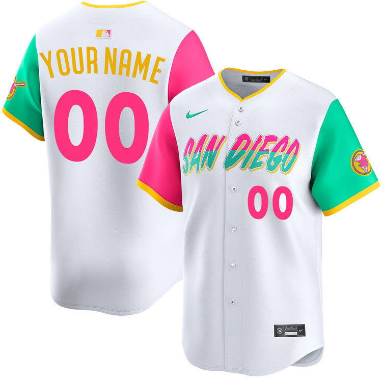 Custom San Diego Padres City Connect Jersey - White product image 1
