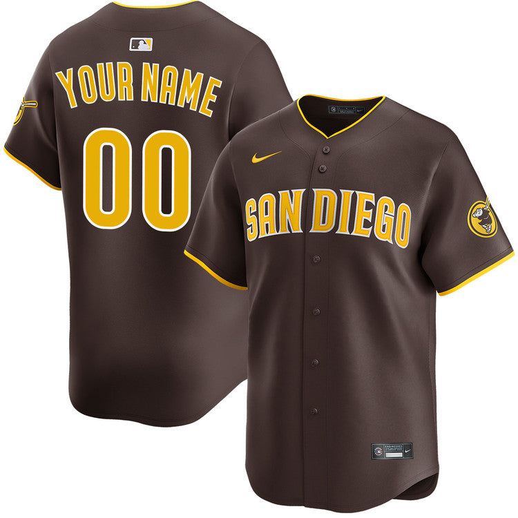 Custom San Diego Padres Away Jersey - Brown product image 1
