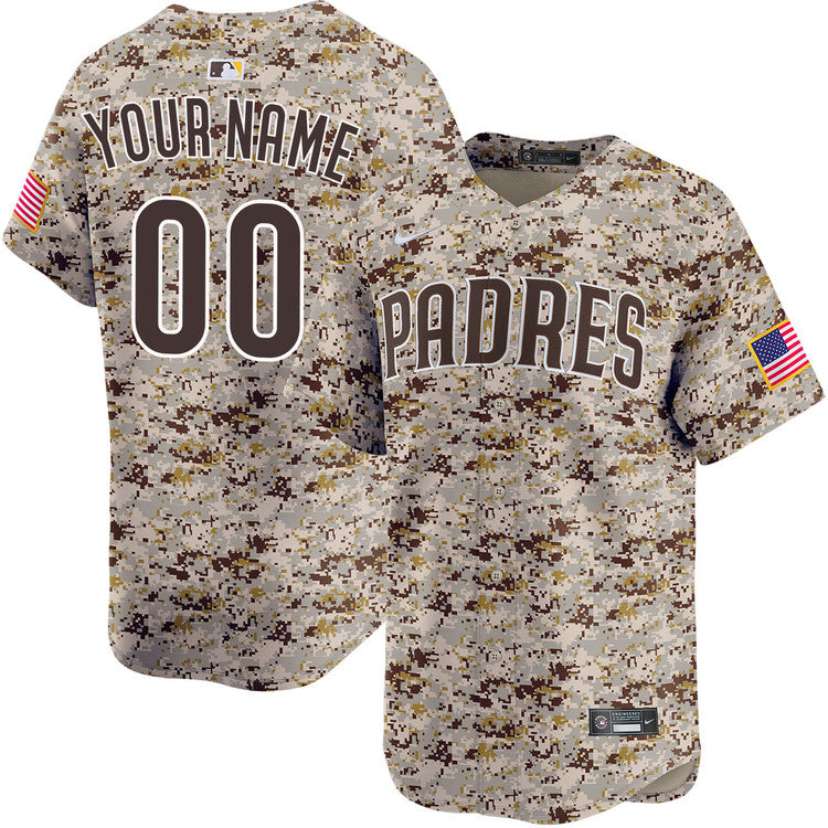 Custom San Diego Padres USMC Jersey - Camo product image 1