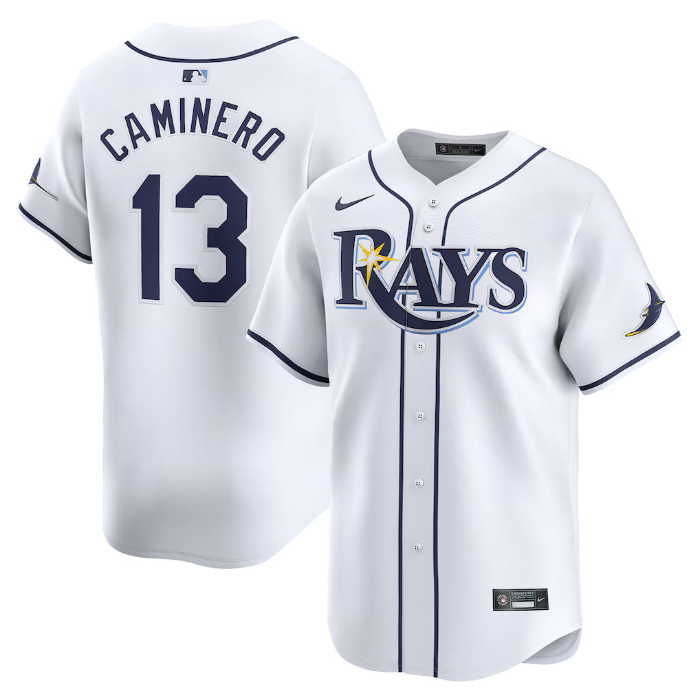 Junior Caminero Tampa Bay Rays Home Jersey - White product image 1
